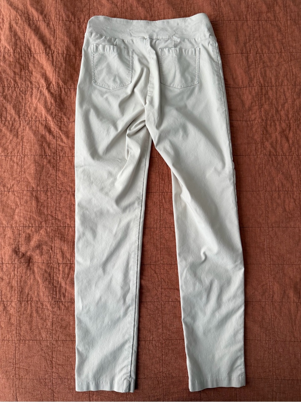 J. McLaughlin Masie Pull-On Pants 4 Stone Beige Slim Tapered Leg Elastic Waist - Picture 5 of 11